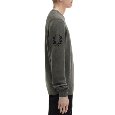 Fred Perry Maglia Maglia Uomo logo sulla manica Verde A24 - FRED PERRYK8529 - 638 - S - Francavilla Moda